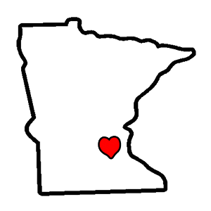 Minnesota Outline Heart